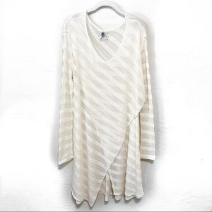 free people WE THE FREE Boho Oversized Faux Wrap V-Neck Sweater - M